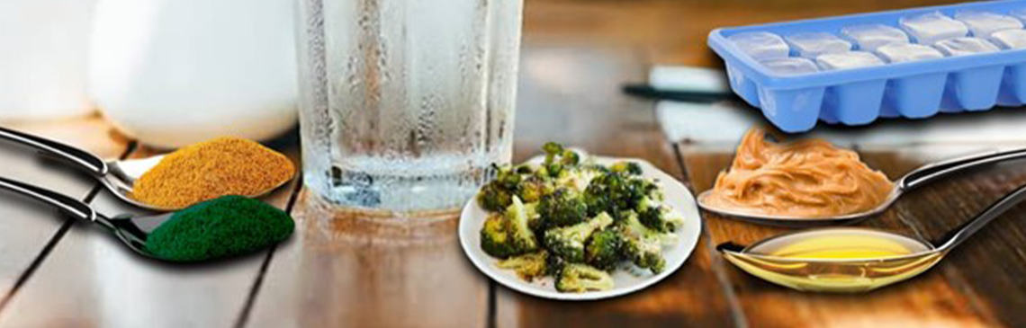 Ingredients for the Broccoli frozen dog treat